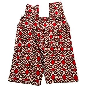 Lularoe Red Pink Hearts Infinity Soft Buttery Leggings One Size EUC #5019